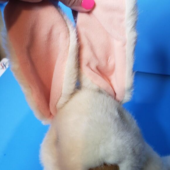 Adorable Vintage Mary Meyer White Bunny Rabbit Hand Puppet Plush Stuffed Animal - Picture 11 of 11